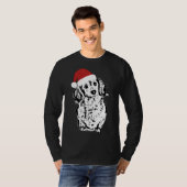T-shirt Dachshund LonghEI Noël Santa Hat (Devant entier)