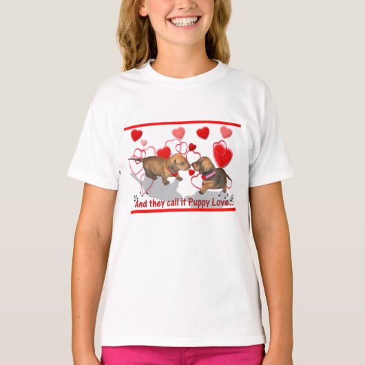 T-shirt Dachshund Love (Devant)