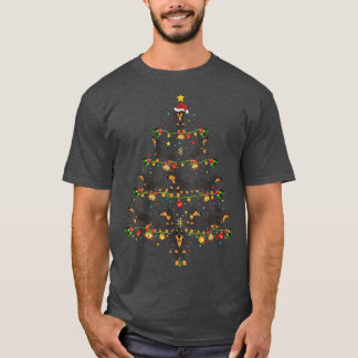 T-shirt Dachshund Lover Xmas correspondant Père Noël Dachs