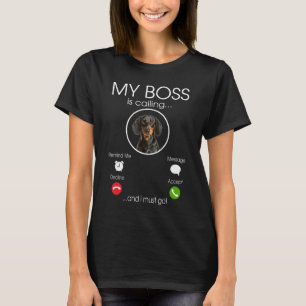 T-shirt Dachshund mon patron