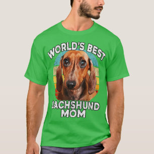 T-shirt Dachshund Mothers Day Worlds Best Daschund Maman