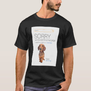 T-shirt Dachshund Online Shop Ecommerce Vendeur 404 Chien