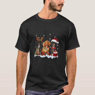 T-shirt Dachshund Ornements de Noël Amoureux de les chiens