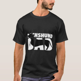 T-shirt Dachshund Papa Dachshund Père Chien Papa Tee