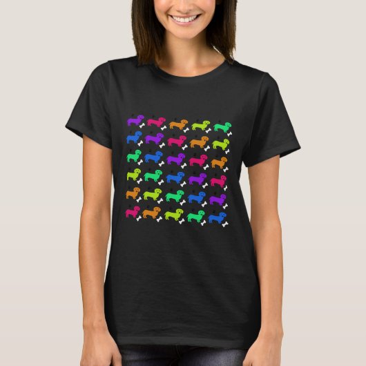 T-shirt Dachshund Pattern (Devant)