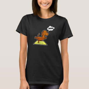 T-shirt Dachshund Poses de yoga sport Gymnastique Ohmmm Cœ