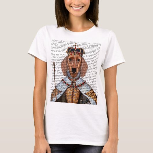 T-shirt Dachshund Queen 2 (Devant)