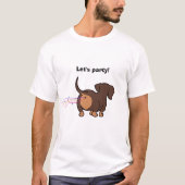 T-shirt Dachshund qui péte (Devant)