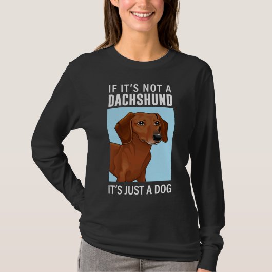 T-shirt Dachshund race préférée (Devant)