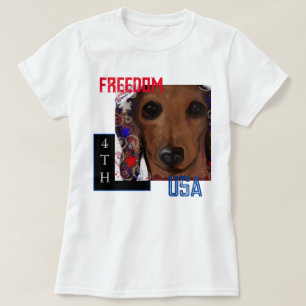 T-shirt Dachshund Rouge
