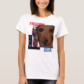 T-shirt Dachshund Rouge      (Devant)