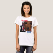 T-shirt Dachshund Rouge      (Devant entier)