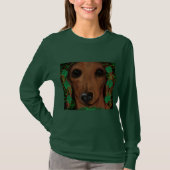 T-shirt Dachshund Rouge (Devant)