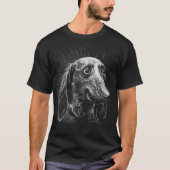 T-shirt Dachshund Scratchboard (Devant)