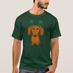 T-shirt Dachshund Shamrocks de Dachshund, le chien de la f