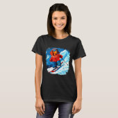 T-shirt Dachshund ski (Devant entier)