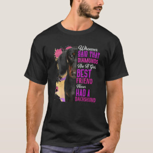 T-shirt Dachshund Sont Une Fille Meilleur Ami Chien Mama M