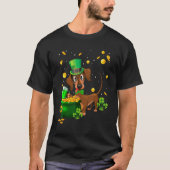 T-shirt Dachshund St Patrick's Day Irish C    Dog   (Devant)