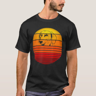 T-shirt Dachshund Style rétro Chien Vintage