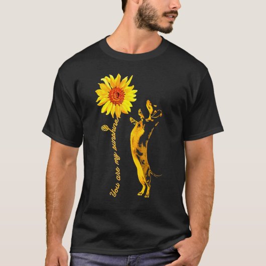 T-shirt Dachshund Sunshine Funny For Man Woman (Devant)