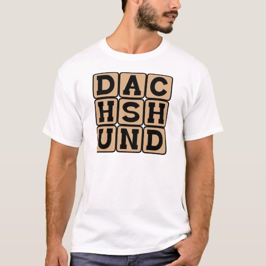 T-shirt Dachshund, teckel (Devant)