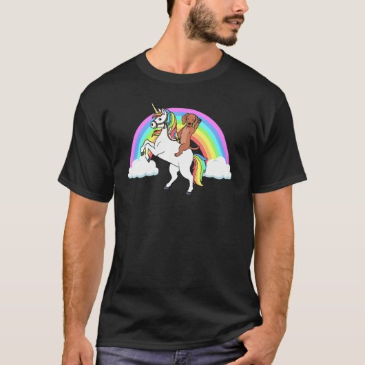 T-shirt Dachshund Unicorn (Devant)