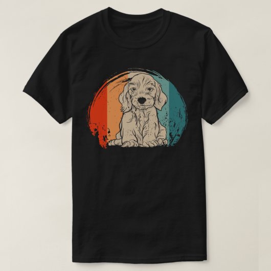 T-shirt Dachshund Vintage 2 (Design devant)