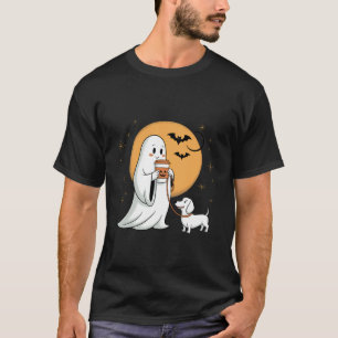 T-shirt Dachshund Vintage Halloween Saison Chien Drôle Wee