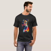 T-shirt Dachshund Water Color Love Dog Paint Splat (Devant entier)