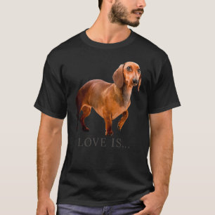 T-shirt Dachshund Weiner Chien Maman Papa Doxie Puppy mign