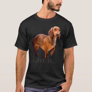 T-shirt Dachshund Weiner Chien Maman Papa Doxie Puppy mign