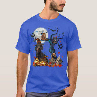 T-shirt Dachshund Weiner Saucisse Éffrayant Halloween Tree