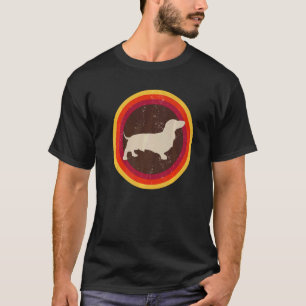 T-shirt Dachshund Wiener Doxen Dog Retro 33