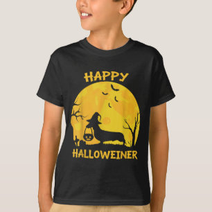 T-shirt Dachshund Wiener Joyeux Halloween Amoureux de Chie