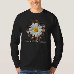 T-shirt Dachshunds Chiens Paix Amour Daisy Dachshunds Mama