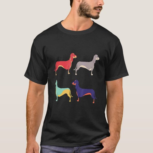 T-shirt Dachshunds Kelly Jade King (Devant)