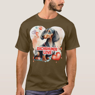 T-shirt Dachshunds Love 1