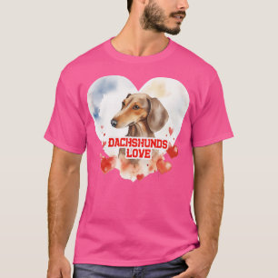 T-shirt Dachshunds Love 2
