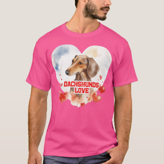 T-shirt Dachshunds Love 2