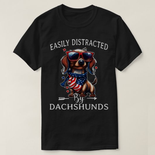 T-shirt Dachshunds mignons 1 (Design devant)