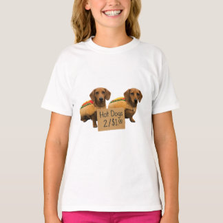 T-shirt Dachshunds sold as hot dogs
