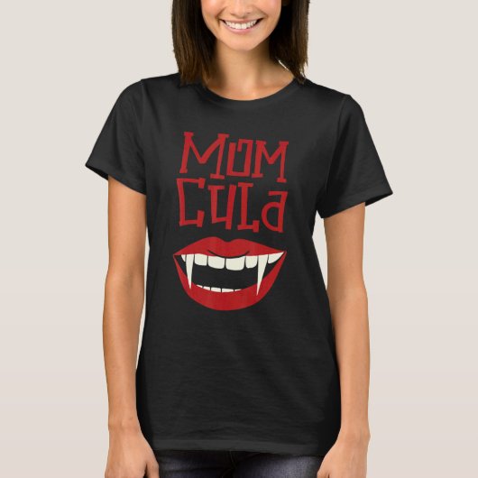 T-shirt Dacula Mom Cula Mother Costume Family Matching Vam (Devant)