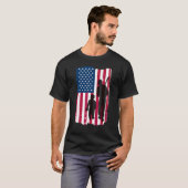 T-shirt Dad And Son Batter & Pitcher Baseball Player Ameri (Devant entier)