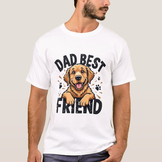 T-shirt DaD Best Friend  (Devant)