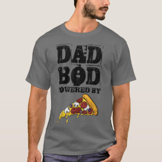 T-shirt Dad Bod Powered By Pizza Graphic Funny Dad Gifts T