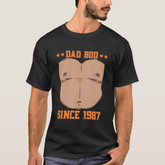 T-shirt Dad Bod Since 1987 Father'S Day Beer Belly