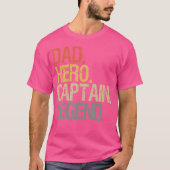 T-shirt Dad Captain Boat (Devant)