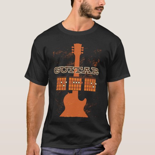 T-shirt Dad Chords Musician   guitarist dad daddy Chord fa (Devant)