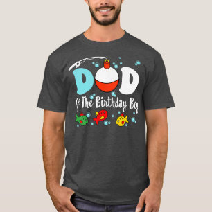 T-shirt DAD De L'Anniversaire Boy Fishing Squad, Bir De Pê
