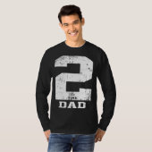 T-shirt Dad Expecting second time baby number 2 announceme (Devant entier)